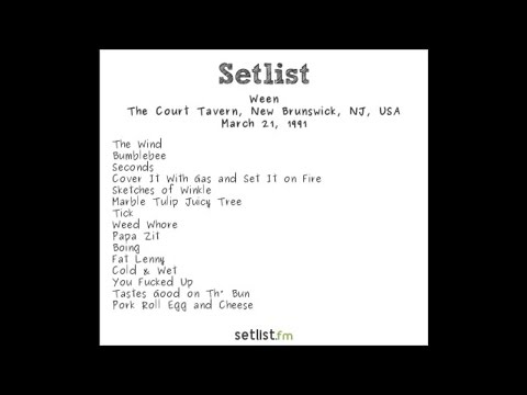 Ween (3/21/1991 New Brunswick, NJ) - Seconds