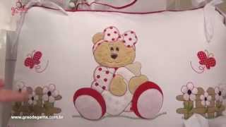 Quarto para Bebê sem Cama Babá Ursa Baby Vermelha | Ref: 47527