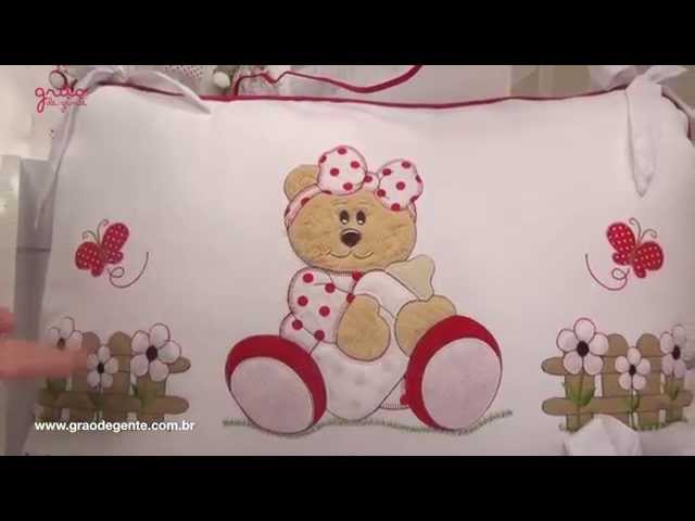 Quarto para Bebê sem Cama Babá Ursa Baby Vermelha | Ref: 47527