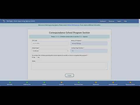 Correspondence Program
