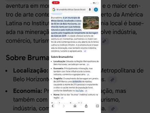 cidade de Brumadinho, Minas Gerais Brasil