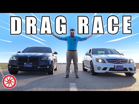 C63 AMG VS BMW Hybrid 5 | Drag Race| Pakwheels