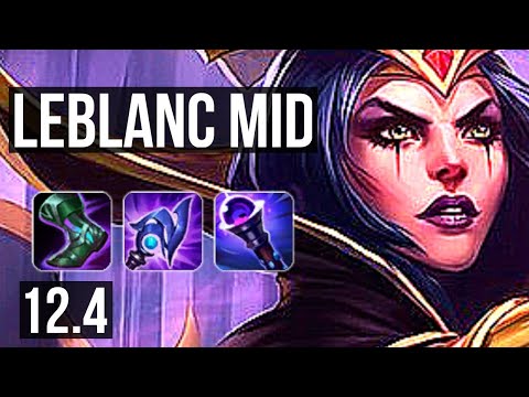 LEBLANC vs EKKO (MID) | 69% winrate, Legendary, 16/3/6 | EUW Diamond | 12.4