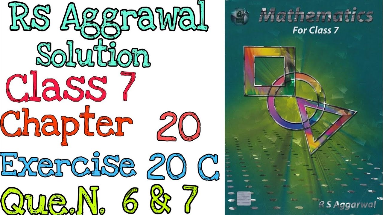 Watch video Rs Aggarwal Class 7 Exercise 20C Question number 6,7 | Mensuration | MD Sir Now Rs Aggarwal Class 7 Exercise 20C Question number 6,7 | Mensuration | MD Sir
