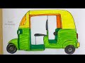 How To Draw A Rickshaw For Beginners And Kids
