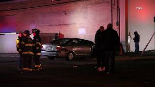 Car Smashes Into Copiague Business, Causes Gas Leak