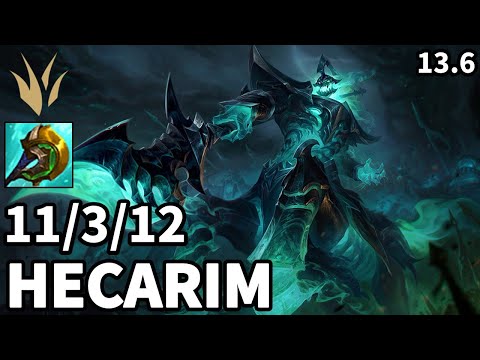 Hecarim Jungle vs Nidalee - KR Master  | Patch 13.6
