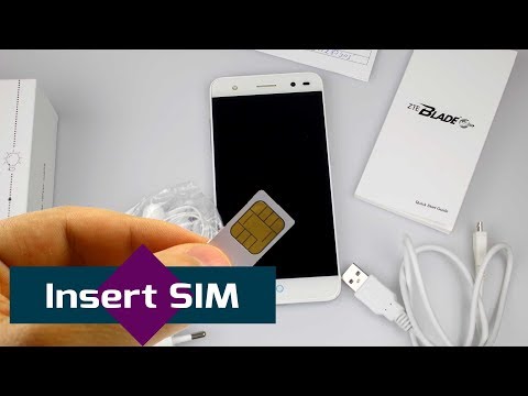 ZTE Blade V7 Lite How to insert SIM card / memory card