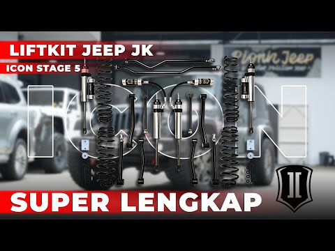 Icon Vehicle Dynamics Jeep JK 3-Inch Stage 5 Lift Kit | Complete, Comfortable, and Heavy-Duty Sus...