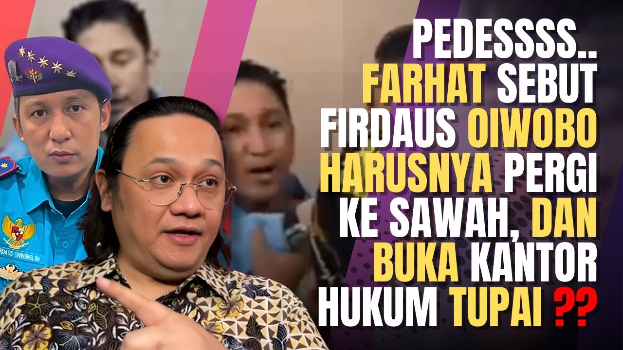 Farhat Abbas Semprot Firdaus Oiwobo: Pergi ke Sawah Saja!