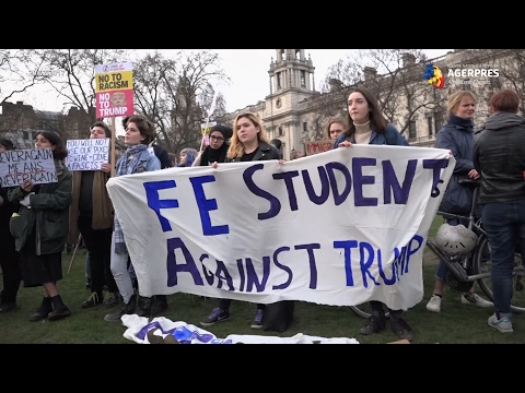 Proteste la Londra,  împotriva organizării unei vizite de stat pentru Donald Trump