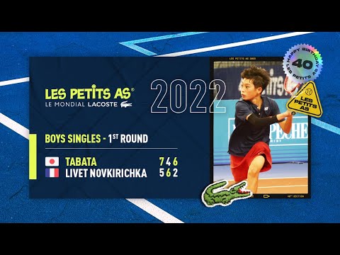 Les Petits As 2022 | Boys 1st Round | Ryo Tabata vs. Ferdinand Livet Novkirichka