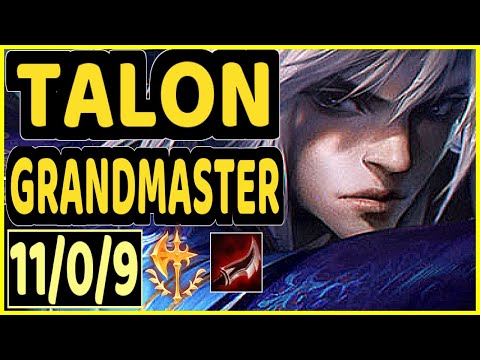 YAMIKAZE (TALON) - 11/0/9 KDA GAMEPLAY - NA Ranked GRANDMASTER