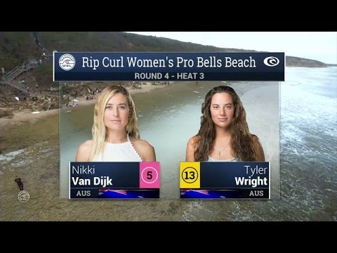 2016 Rip Curl Women’s Pro Bells Beach: Round 4, Heat 3 Video
