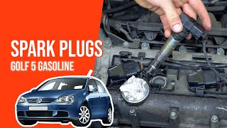Youtube thumbnail of video "How to replace the spark plugs Golf 5 1.4 16V ⚡"