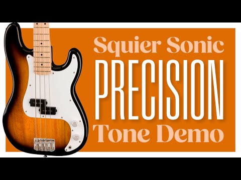 Squier Sonic Precision Bass Tone Demo