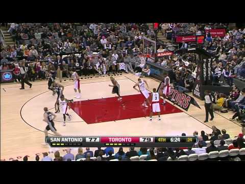 Tony Parker 32 points (nice spin move) vs Toronto Raptors full highlights 11/25/2012 HD