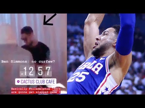 Ben Simmons CAUGHT Out CLUBBING Just HOURS Before Sixers Suffer HUGE L Against The Raptors