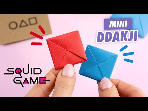 Оригами Pop It Котик из бумаги Origami Paper Pop It DIY TikTok Fidget Toy Антистресс игрушка