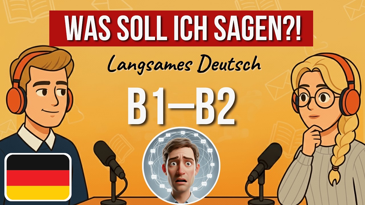 Was soll ich sagen? Schlagfertig reagieren auf Deutsch (B1–B2 Slow German)