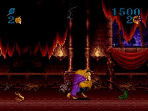 Beauty and the Beast - Roar of the Beast (SEGA GENESIS) Action 1993 gameplay