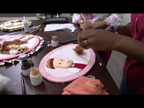 Mulher.com 25/06/2014 - Patchowork Embutido EVA Placa Menina por Marcia Marcão