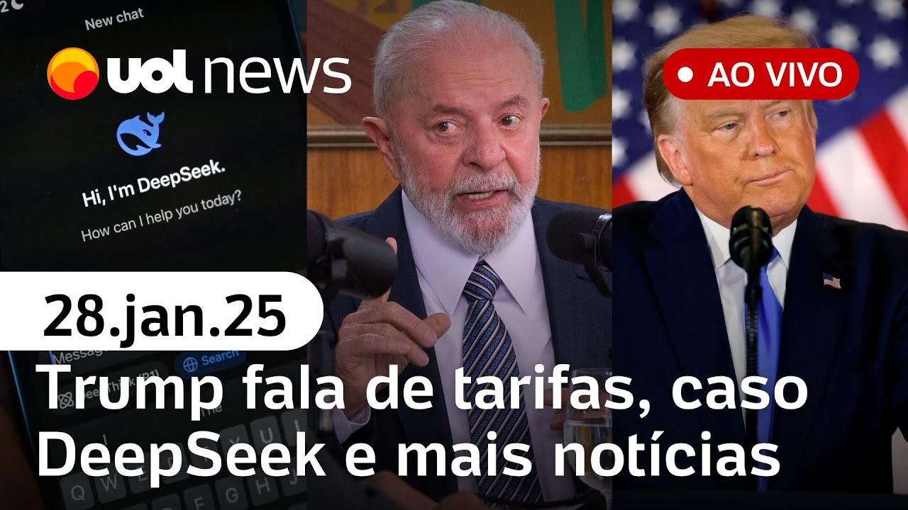 Lula faz reunião sobre brasileiros deportados dos EUA; Trump x TikTok; DeepSeek | UOL News ao vivo