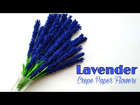 How To Make Easy And Beautiful Lavender Crepe Paper Flowers