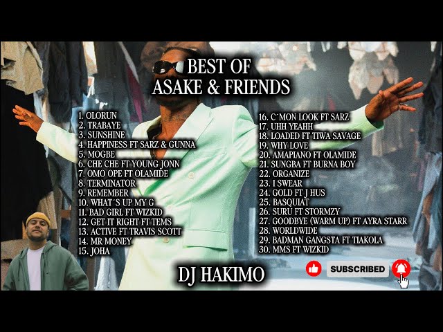 ASAKE & FRIENDS MIX 2026 | Wizkid, Burna Boy, Olamide, Tems, J Hus, Sarz, Tiakola, Gunna, Ayra Starr SDDEFAULT Thumbnail