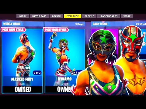 *NEW* “Dynamo + Masked Fury” SKINS Fortnite Battle Royale!