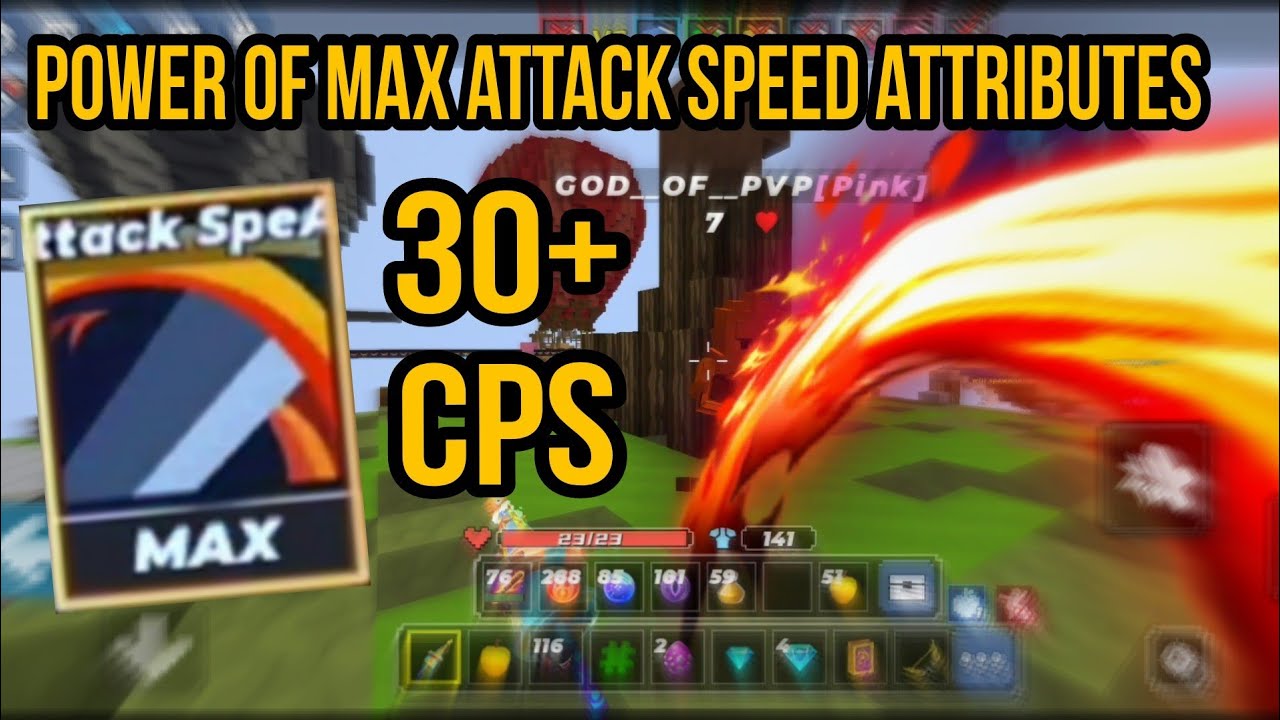 Power Of Max Attack Speed Attributes In Bedwars Blockman Go