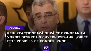 Peiu reacționează după ce Grindeanu a vorbit despre un guvern PSD-AUR: „Orice este posibil”