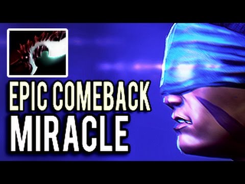 1k GPM Machine Gun Anti-Mage by Miracle- Epic Comeback 7.05 Dota 2