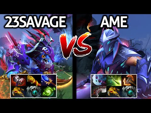 23SAVAGE VS AME | Crazy Battle 13000 MMR VS Top Carry China Dota 2
