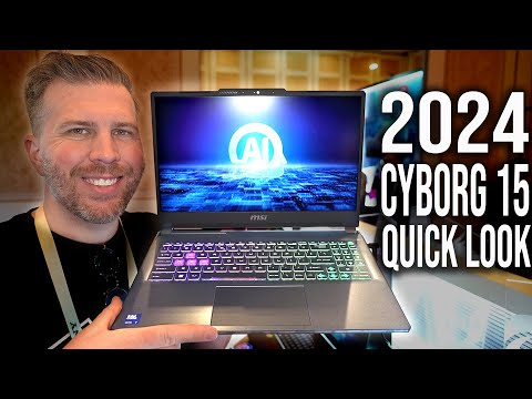 video - MSI Cyborg 15 AI, Intel Ultra 7-155H, RTX 4060, 16 GB DDR5-5600, 512 GB SSD, FHD 144 Hz 45% NTSC