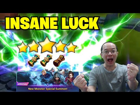 INSANE LUCK FROM 105 9-YEAR SCROLLS [Summoners War 9th Anniversary]