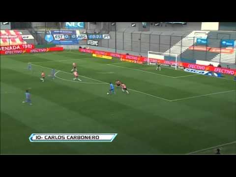 Gol Carbonero. Estudiantes 0 Arsenal 1. Torneo Inicial 2012. Fecha 8. Fútbol para Todos.