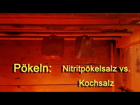 Curing: Nitrite curing salt vs. table salt