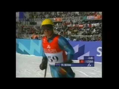 Michael Milton races the downhill