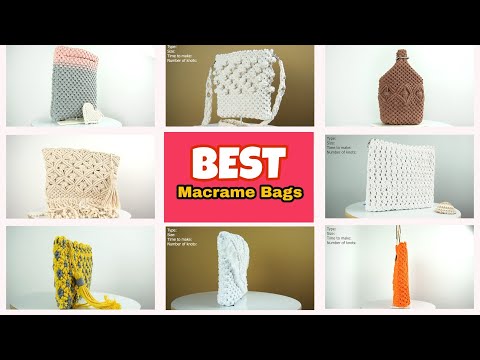 DIY Macrame Bag With Zipper Macrame Wallet for Girls