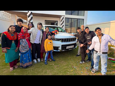 NEW CAR DELIVERY WITH FAMILY 😍, jeep grand Cherokee 