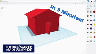 How to use TinkerCAD 3D Design to Build a House!