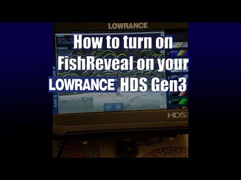 Where to find Fish Reveal on your Lowrance HDS.