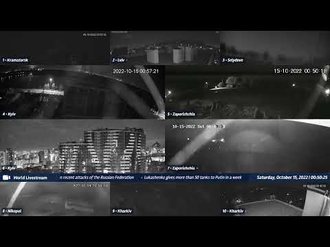 Second hit at Zaporizhzhia - cams 5 & 7 - 10/15/2022