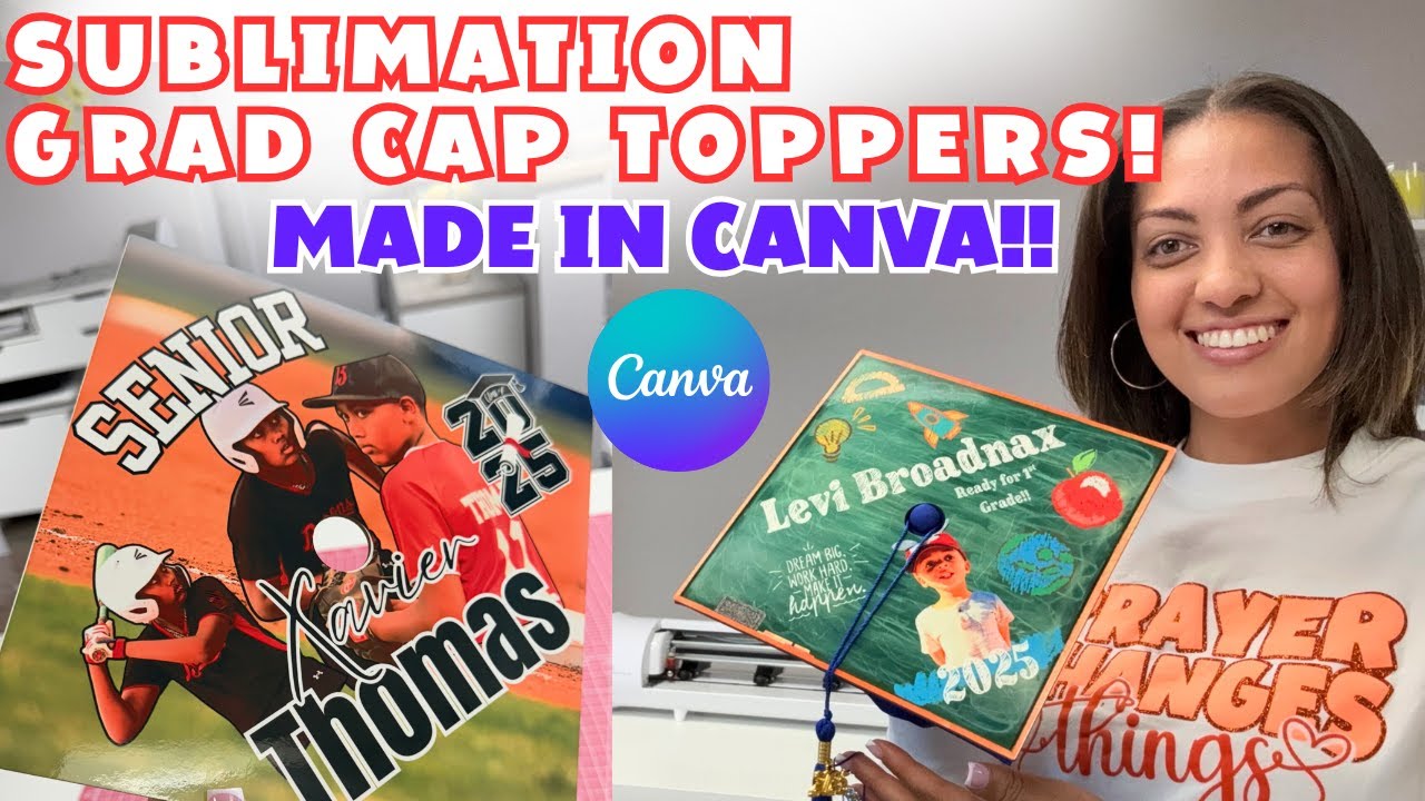 SUBLIMATION GRADUATION CAP TOPPER | In Canva | For Beginners!