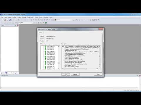 Blinky項目與MDK-ARM第5版。 (Blinky Project with MDK-ARM Version 5)