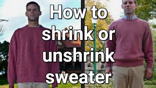 How to Shrink a Wool Sweater - Blocking Hot Water Hack