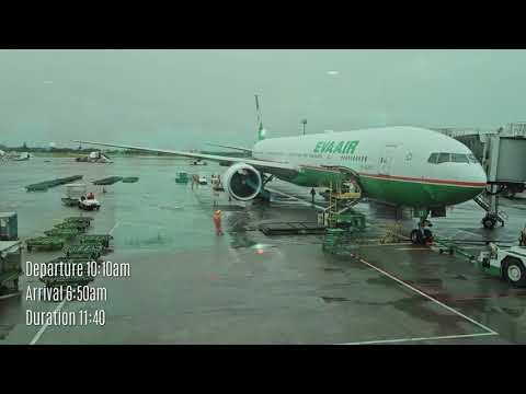 Flying EVA Airways: Taipei to Los Angeles | BR6 | Boeing 777-300ER | Hello Kitty themed plane!