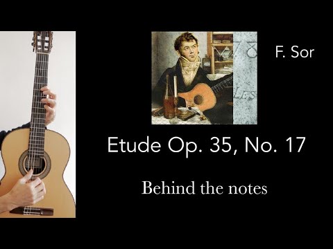 Etude Op. 35, No. 17 (F. Sor), Behind the notes