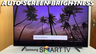 How To Turn ON Automatic Screen Brightness On Samsung Smart TV | Enable Automatic Screen Brightness